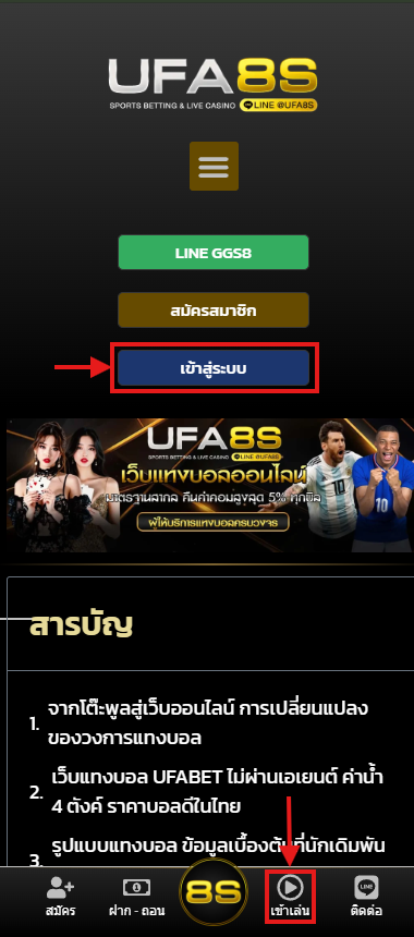 เข้า แทงบอล UFABET